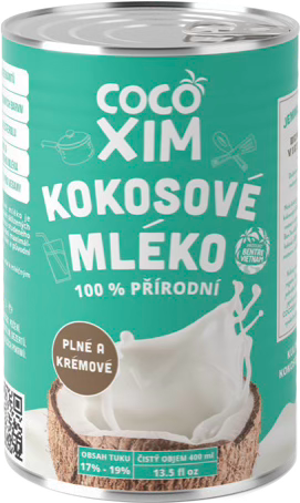 Kokosové mléko na vaření 400 ml (17–19 % tuku)